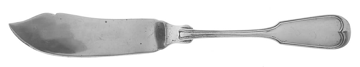 Fiddle Thread (Sterling, 1902, No Monos) Flat Handle Master Butter Knife by Frank Smith-1
