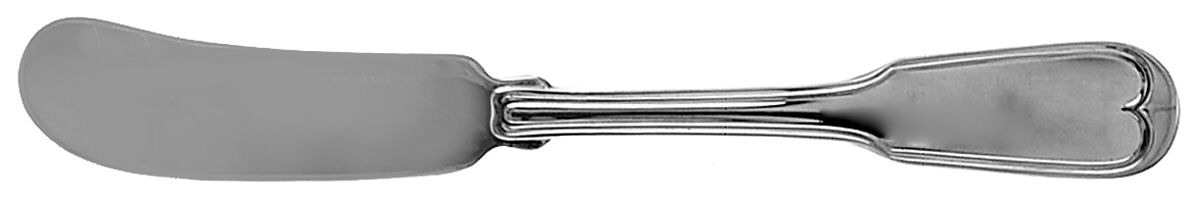 Fiddle Thread (Sterling, 1902, No Monos) Flat Handle Butter Spreader by Frank Smith-1