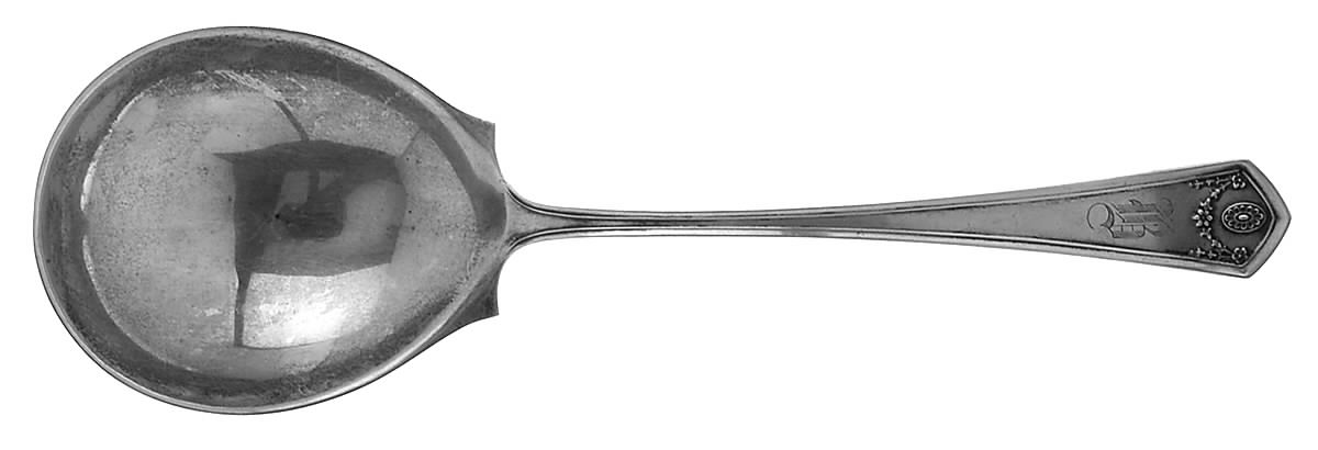 Georgian Garland (Sterling, 1914) Small Solid Berry/Casserole Spoon by Frank Smith-1