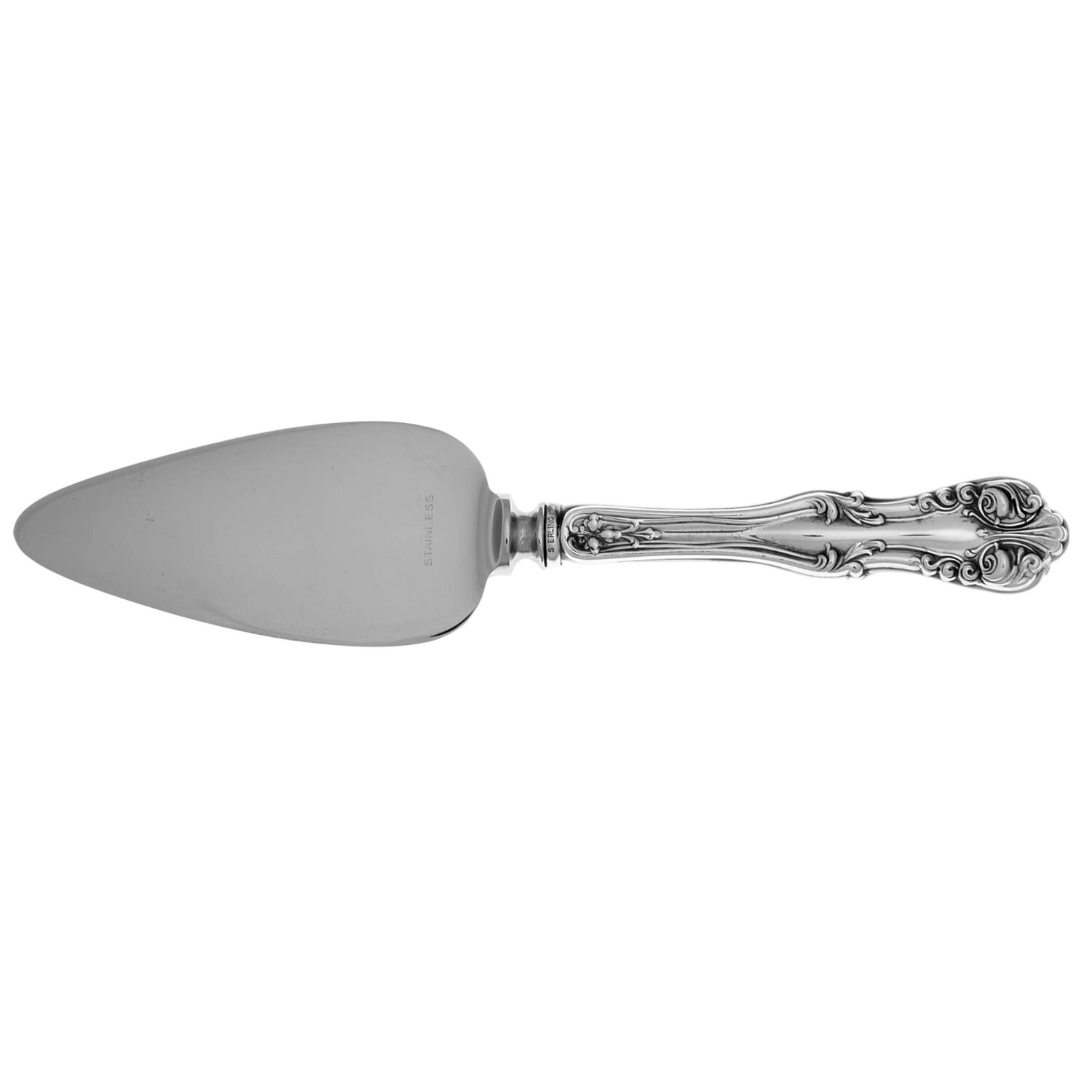 George VI (Sterling, 1912) Cheese Server with Stainless Blade by Frank Smith-1