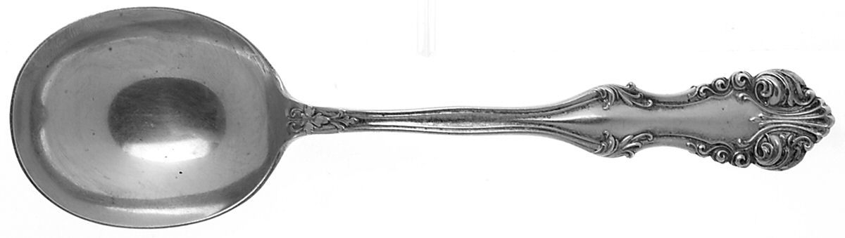 George VI (Sterling, 1912) Round Bowl Soup Spoon (Gumbo) by Frank Smith-1