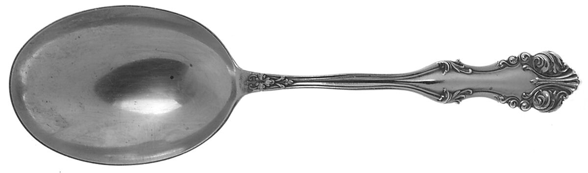 George VI (Sterling, 1912) Vegetable Serving Spoon (Solid) by Frank Smith-1