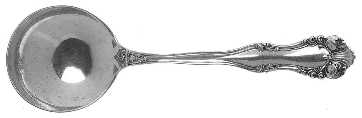 George VI (Sterling, 1912) Round Bowl Soup Spoon (Bouillon) by Frank Smith-1