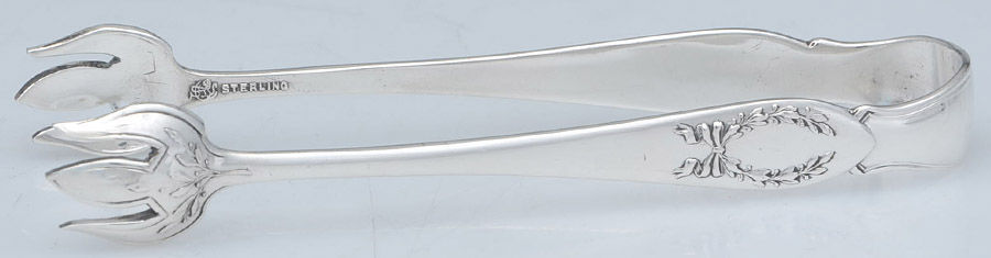 Laurel (Sterling, 1927) Small Sugar Tongs by Frank Smith-1