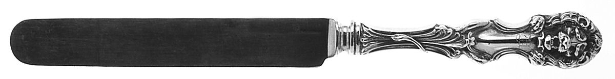 Lion (Sterling, 1903, No Monograms) Blunt Hollow Knife with Bolster by Frank Smith-1