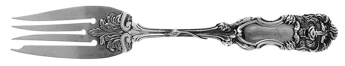 Lion (Sterling, 1903, No Monograms) Individual Salad Fork by Frank Smith-1