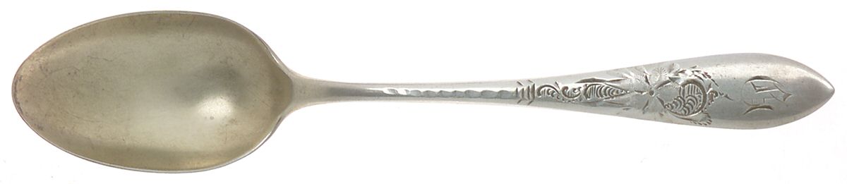 Martha Washington Star (Sterling) Monogram Teaspoon by Frank Smith-1