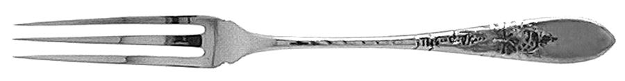 Martha Washington Star (Sterling) Lemon Fork by Frank Smith-1