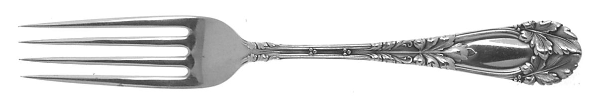 Oak (Sterling, 1912, Monograms) Fork by Frank Smith-1