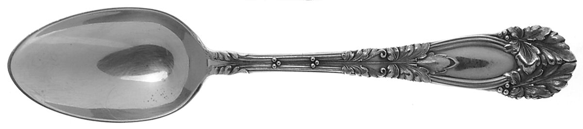 Oak (Sterling, 1912, Monograms) Teaspoon by Frank Smith-1