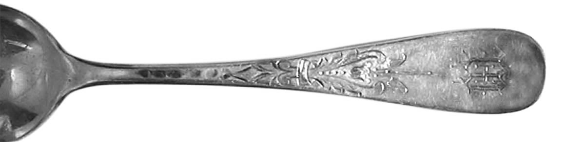 Old English Engraved (Sterling, 1890) Teaspoon by Frank Smith-1