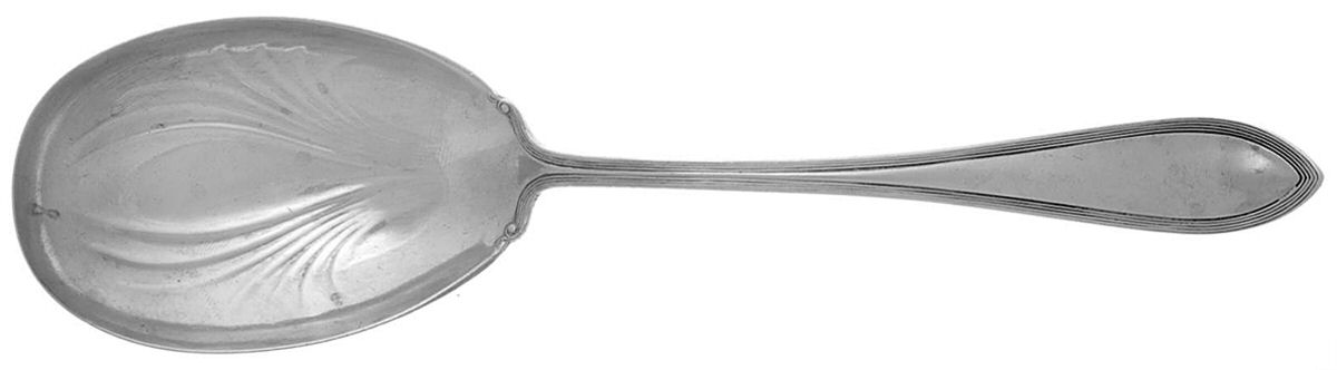 Pilgrim (Sterling, 1909) Solid Salad Serving Spoon by Frank Smith-1