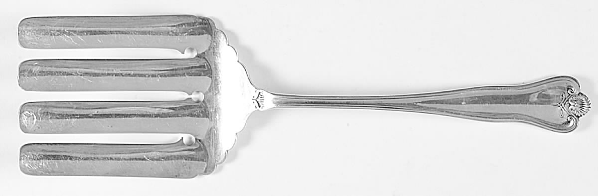 Priscilla (Sterling, 1924, No Monograms) Large Solid Asparagus Serving Fork by Frank Smith-1