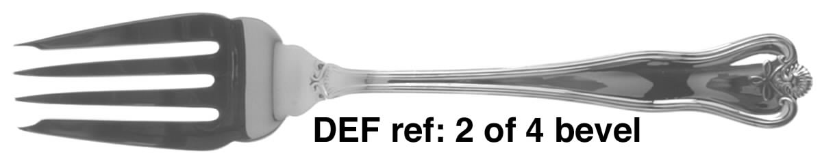 Priscilla (Sterling, 1924, No Monograms) Dessert Fork by Frank Smith-1
