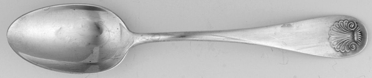 Shell (Sterling, 1889-1890) Dessert/Oval Soup Spoon by Frank Smith-1