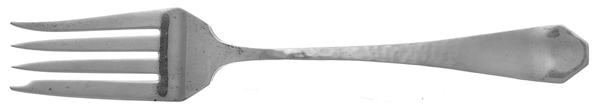 V. Kraft (Sterling, 1921) Large Solid Cold Meat Serving Fork by Frank Smith-1