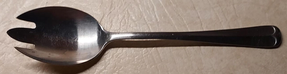 Wellesley (Stainless) Medium Solid Cold Meat Serving Fork by F B Rogers-1