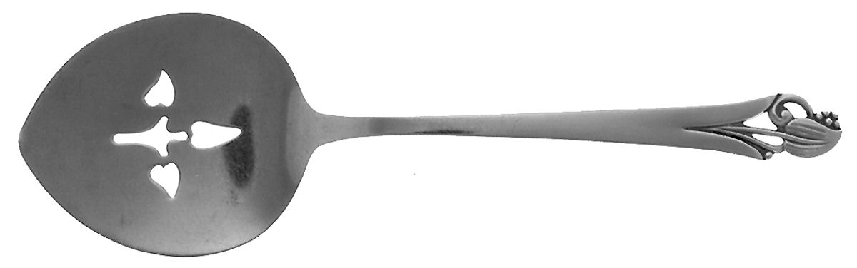Woodlily (Sterling, 1945, Satin) Small Cucumber/Tomato Server by Frank Smith-1