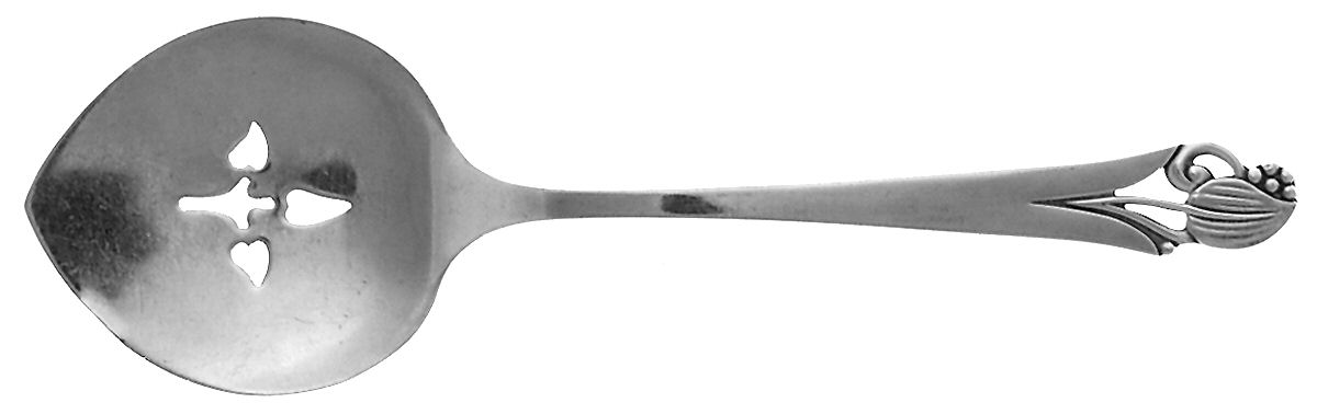 Woodlily (Sterling, 1945, Satin) Tomato Server, Solid Piece by Frank Smith-1