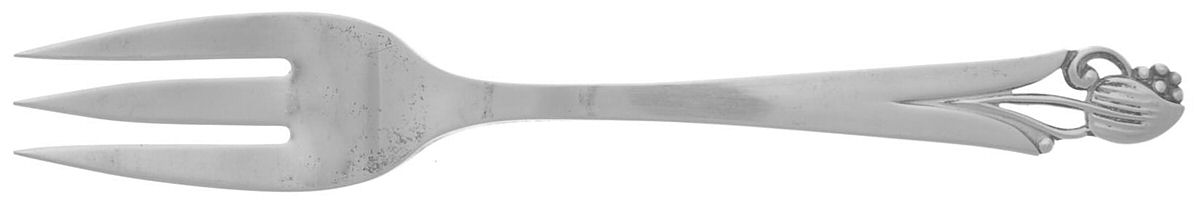 Woodlily (Sterling, 1945, Satin) Individual Salad Fork by Frank Smith-1
