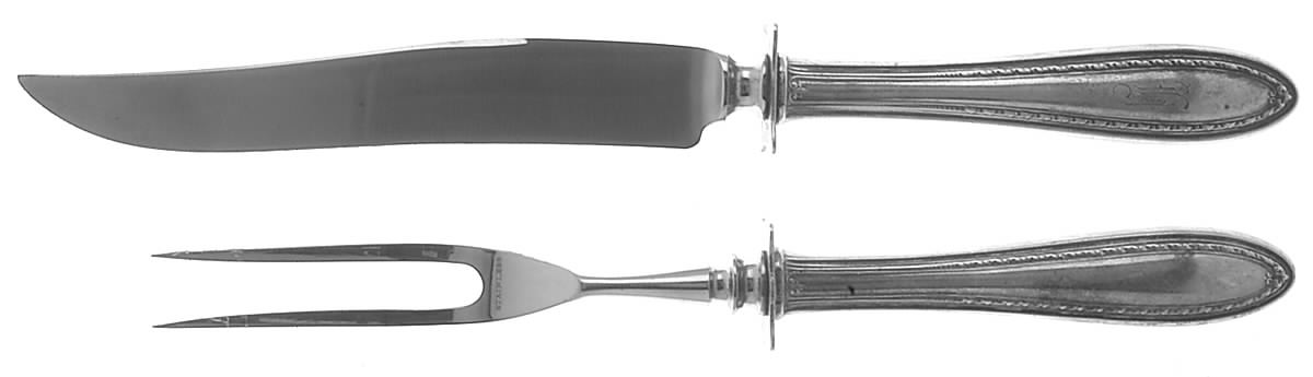 Marie Louise (Sterling, 1907) Small Stainless Blade 2-Piece Steak Carving Set by Frank Smith-1