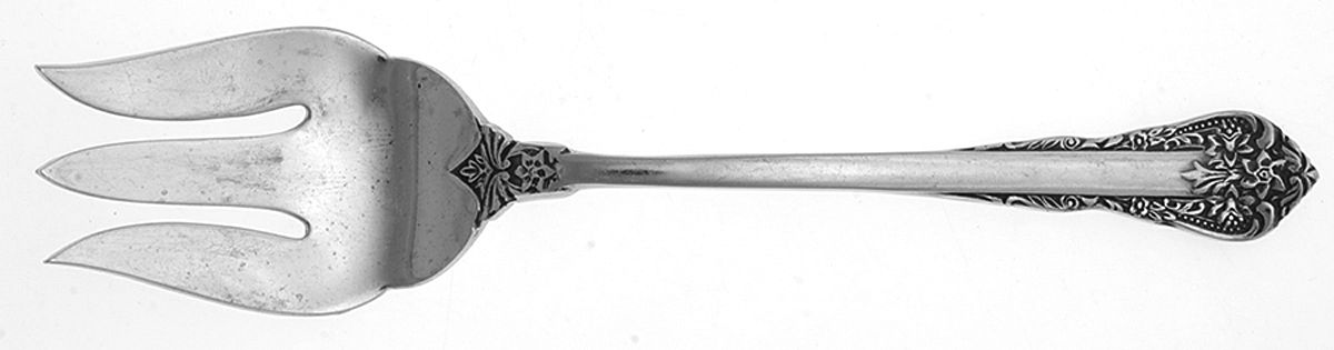 Imperial Rose (Stainless) Medium Solid Cold Meat Serving Fork by F B Rogers-1