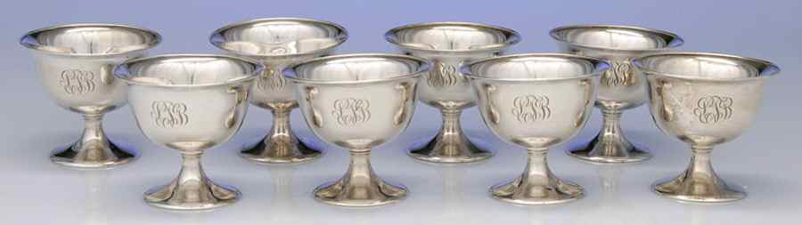 Sterling Hollowware Champagne/Sherbet - Set of 8 by Frank Smith-1