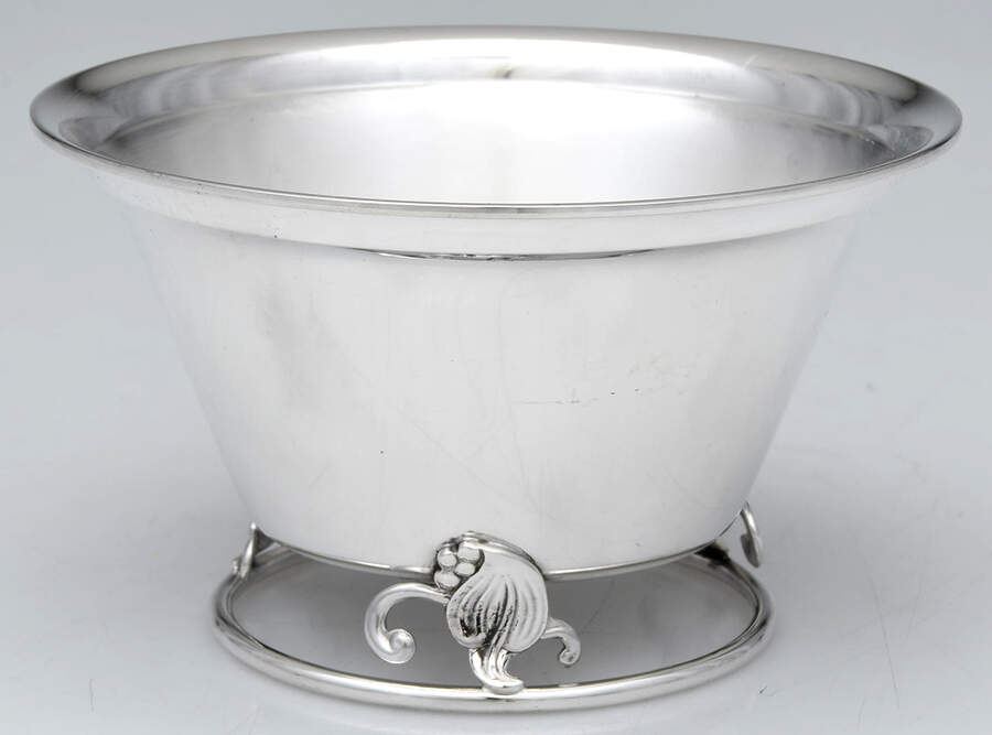 Woodlily (Sterling, 1945, Hollowware) All Sterling Marmalade No Lid by Frank Smith-1