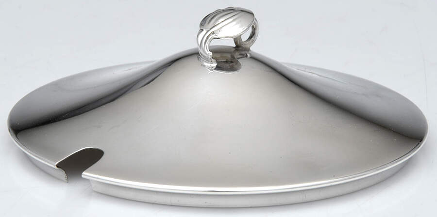 Woodlily (Sterling, 1945, Hollowware) Lid for All Sterling Marmalade by Frank Smith-1