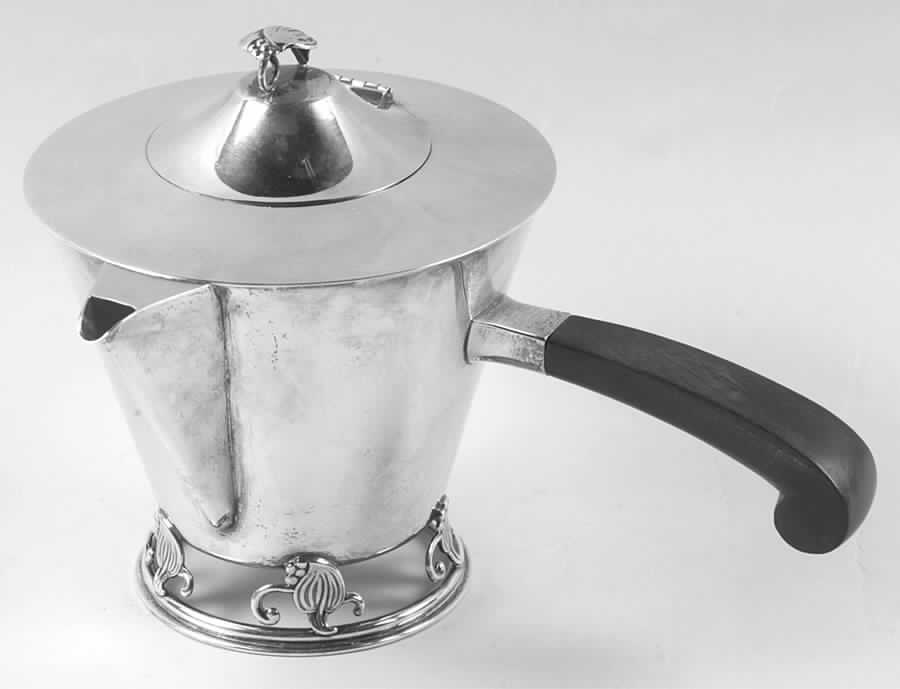 Woodlily (Sterling, 1945, Hollowware) Teapot by Frank Smith-1