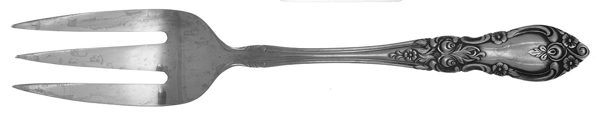 Tropez II (Stainless) Medium Solid Cold Meat Serving Fork by F B Rogers-1