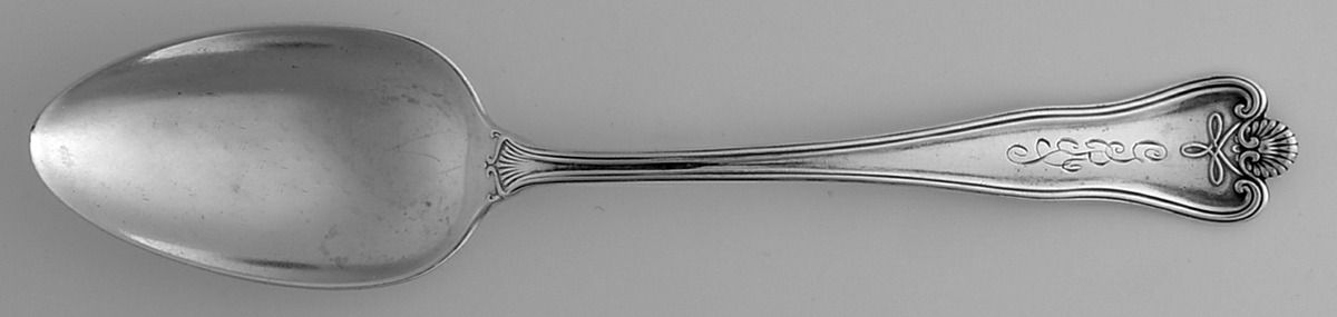 Priscilla (Sterling, 1924, No Monograms) Place/Oval Soup Spoon by Frank Smith-1