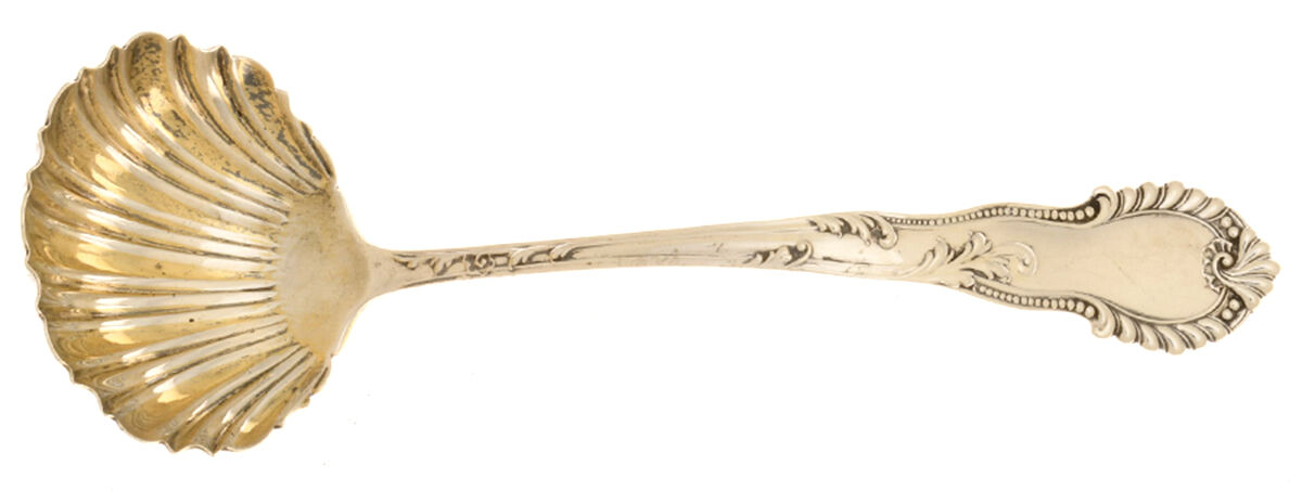FSS4 (STERLING) Solid Piece Cream Ladle by Frank Smith-1