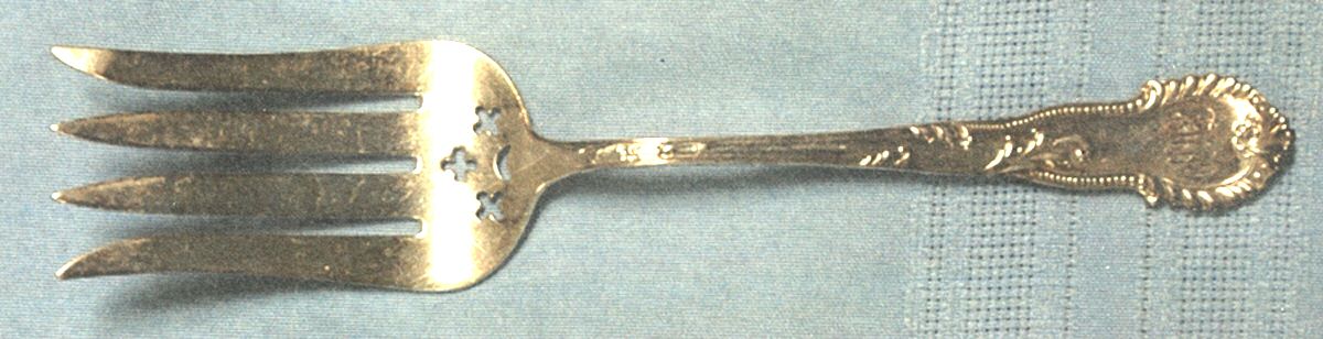 FSS4 (STERLING) Small Solid Cold Meat Serving Fork by Frank Smith-1