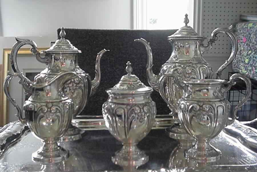 Concord (Sterling, Hollowware) Coffee Pot by Fisher Silversmiths-1