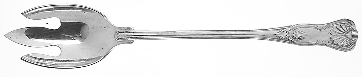 FBR14 (Silverplate) Oversize Solid Salad Servng Fork by F B Rogers-1