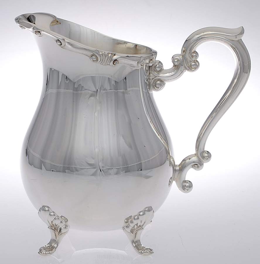 Georgetown (Silverplate, Hollowware) Plated Water Pitcher with Ice Lip by F B Rogers-1