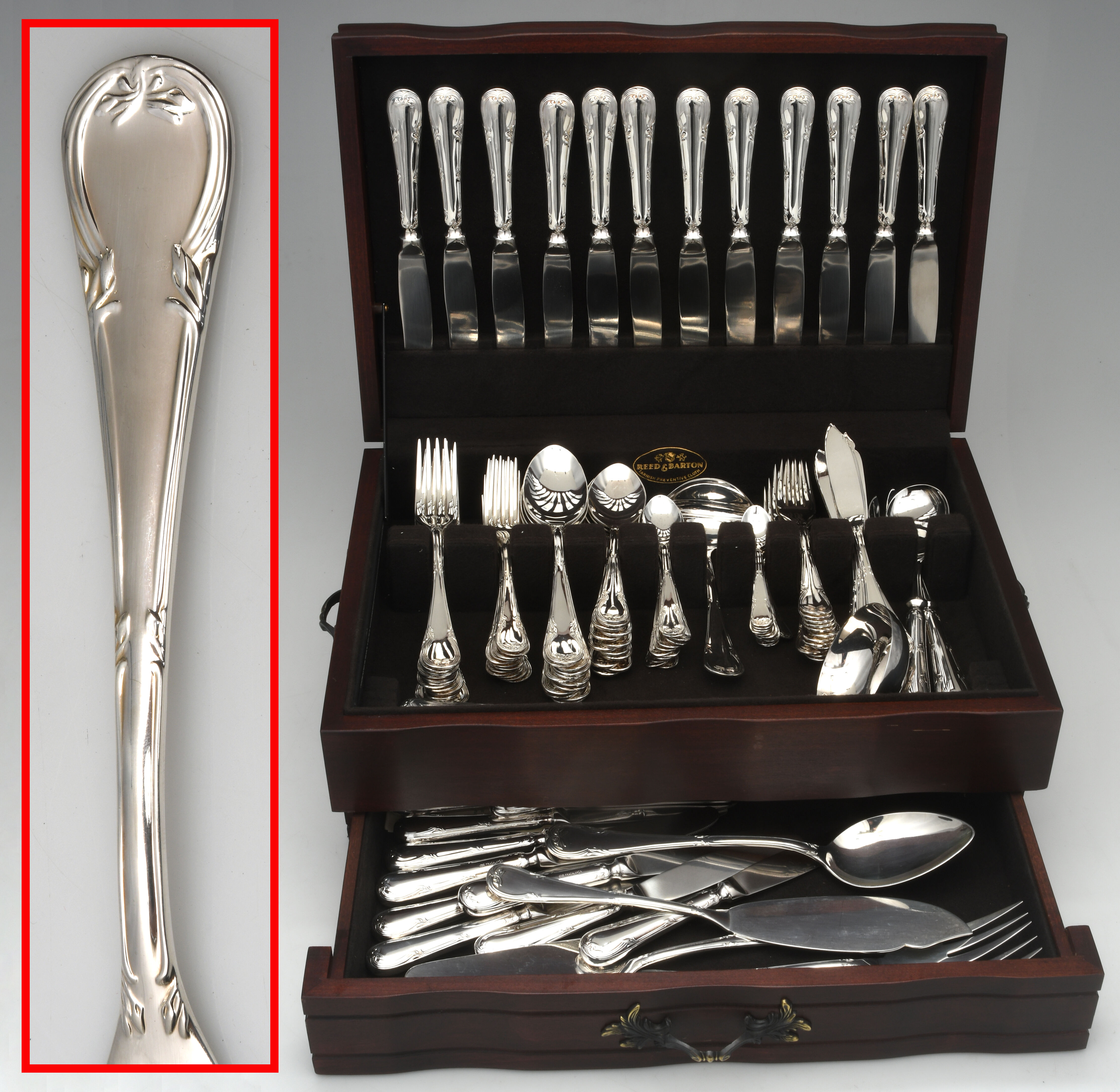 Regence (Silverplate) 130  Piece Estate Set by Fracalanza-1