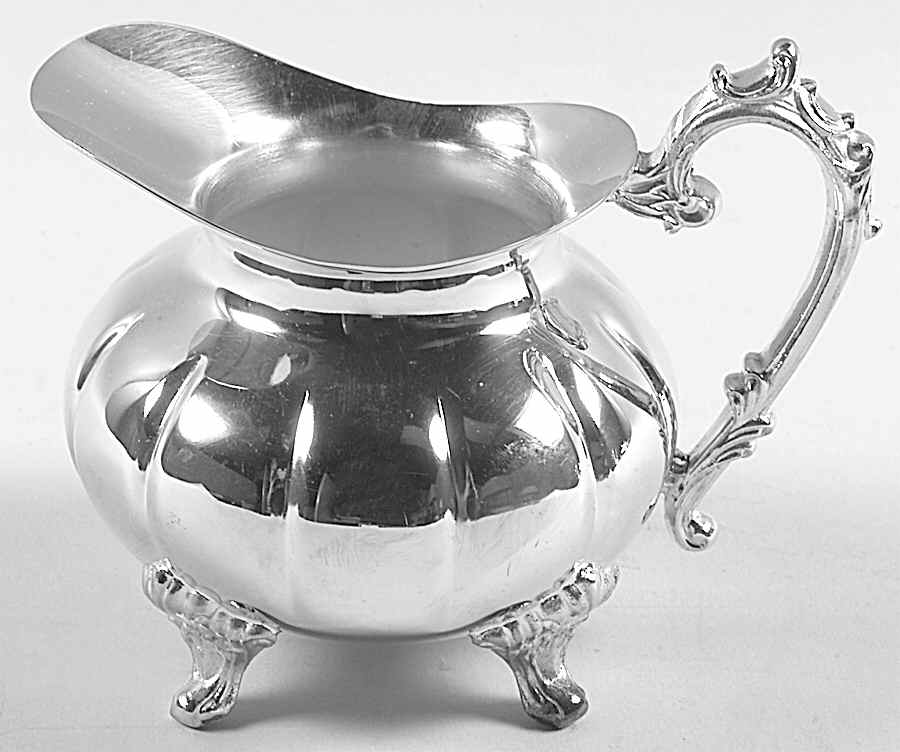 Melon (Silverplate, Hollowware) Creamer by F B Rogers-1