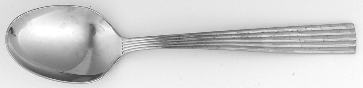 FTU5 (STAINLESS) Place/Oval Soup Spoon by Fortunoff-1
