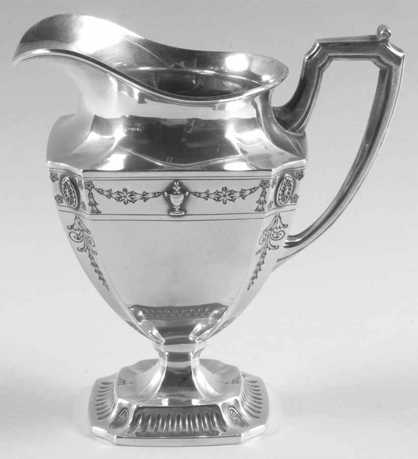 Georgian Garland (Sterling, Hollowware) Creamer by Frank Smith-1