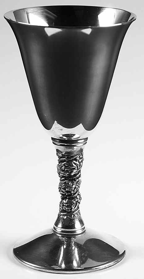 F500 (Silverplate, Hollowware) Silverplate Wine Goblet by F B Rogers-1