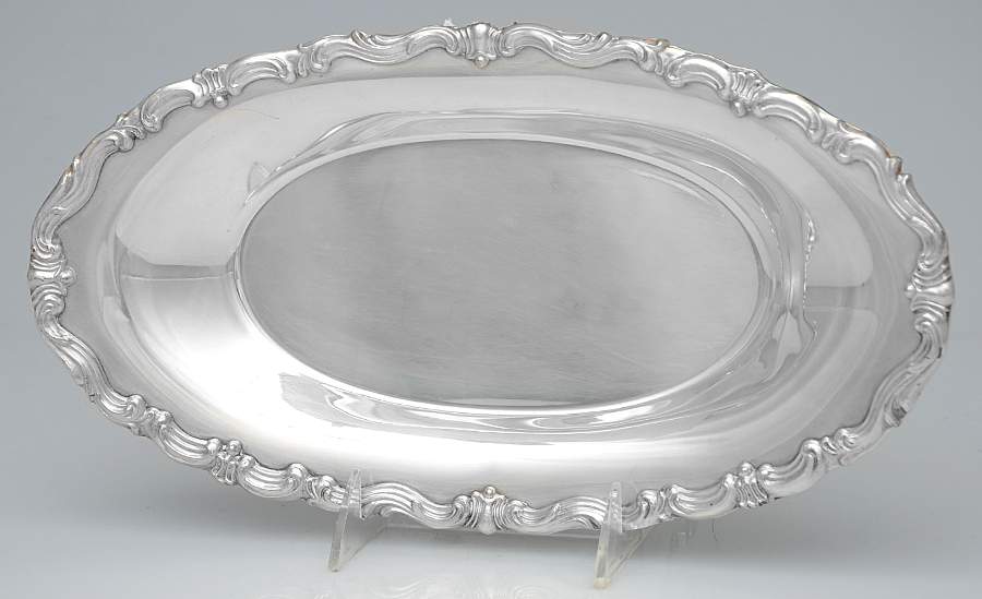 6006 (Silverplate, Hollowware) 12" Bread Tray by F B Rogers-1
