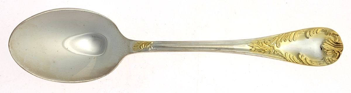 Golden Old Vienna (Silverplate, Gold Accents) Teaspoon by F B Rogers-1