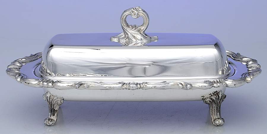 1959X (Silverplate, Hollowware) 1/4 Pound Covered Butter by F B Rogers-1