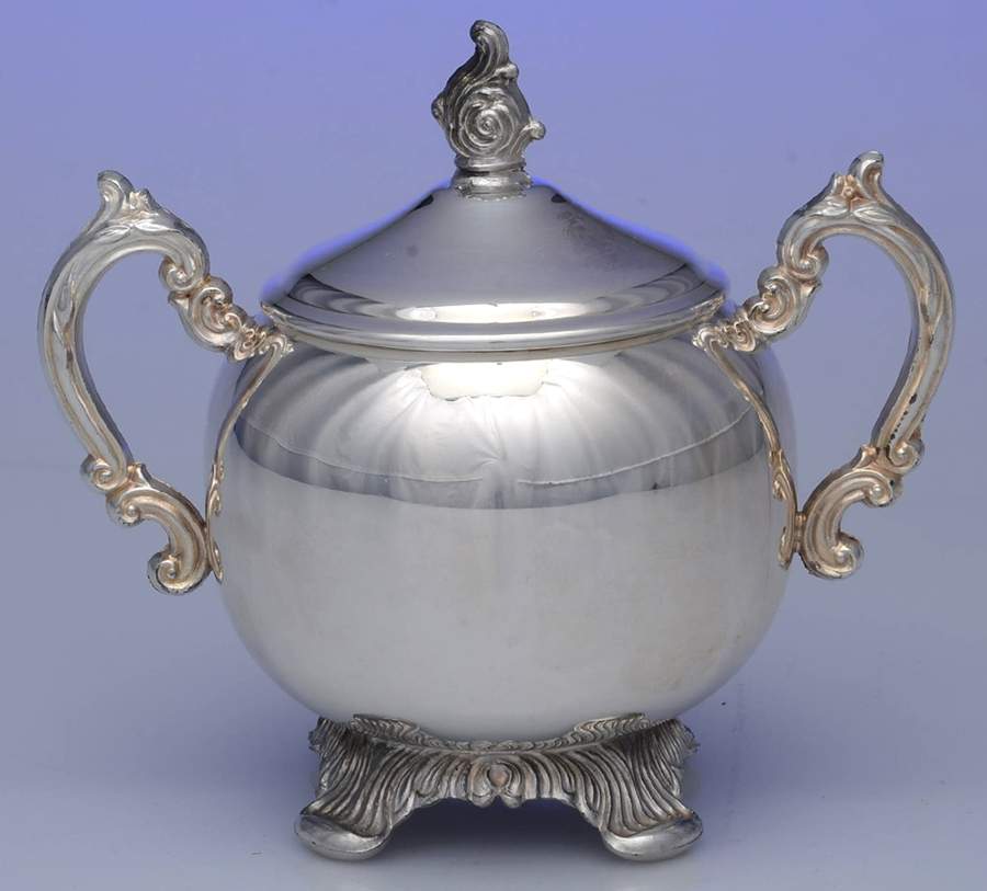2462 (Silverplate, Hollowware) Sugar Bowl & Lid by F B Rogers-1