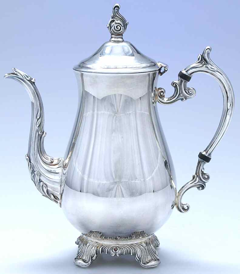 2462 (Silverplate, Hollowware) Silverplate Coffee Pot by F B Rogers-1