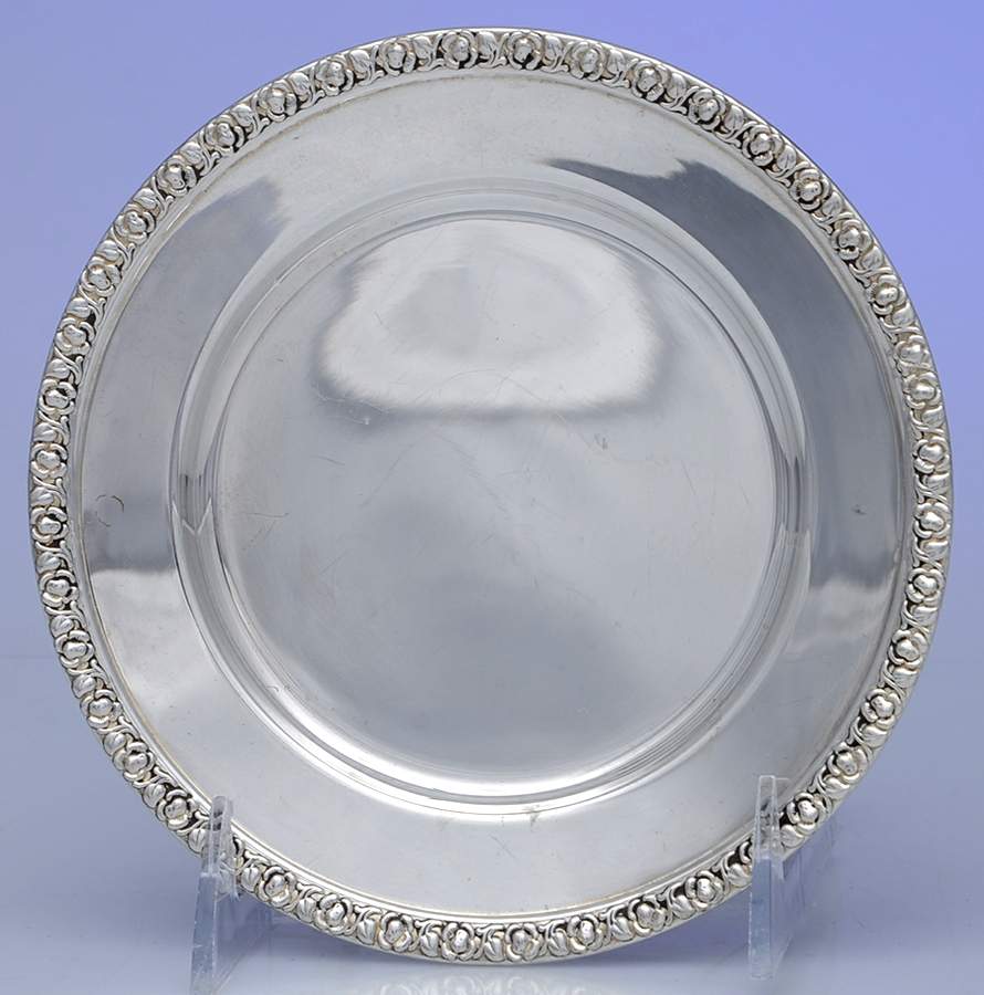 Margaret Rose (Sterling, Hollowware) Bread Plate by F B Rogers-1