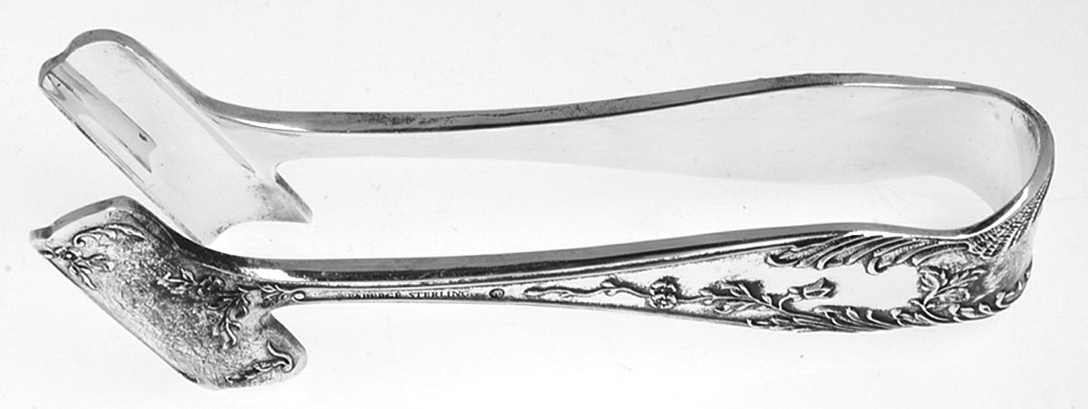 Grand Duchess (Sterling) Solid Individual Asparagus Tongs by Faberge-1