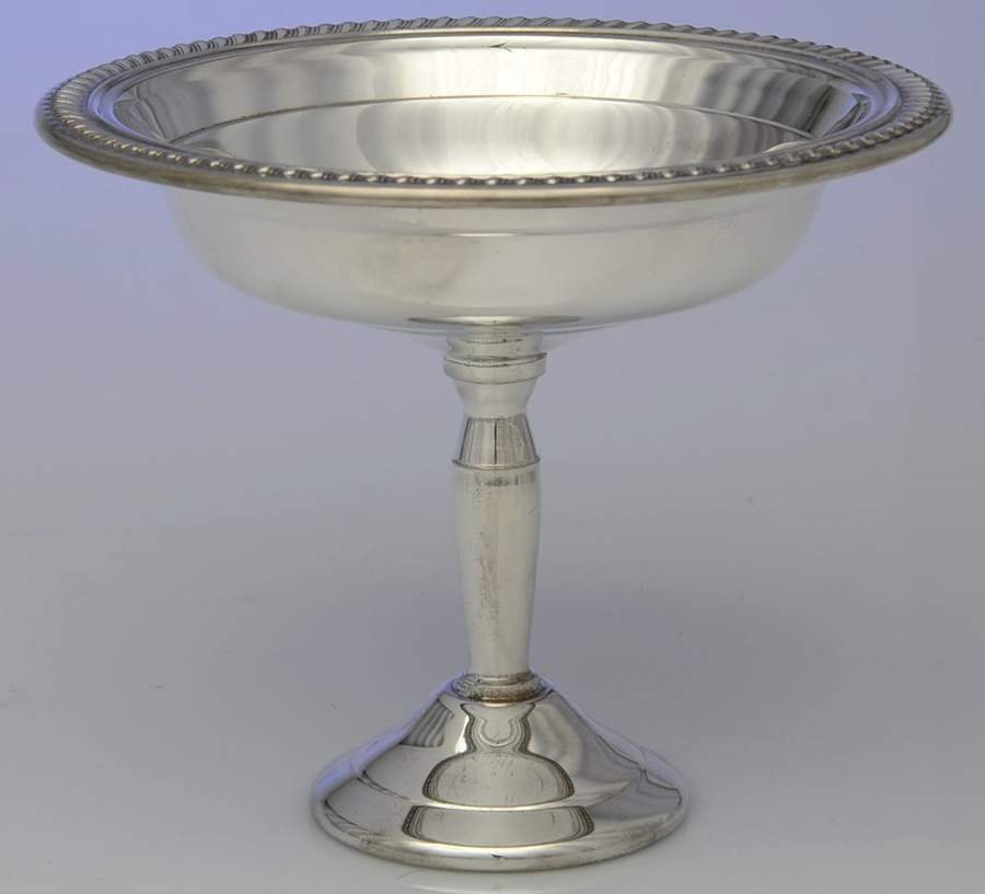 FBR21 (Silverplate, Hollowware) Round Compote (Height X Width) by F B Rogers-1